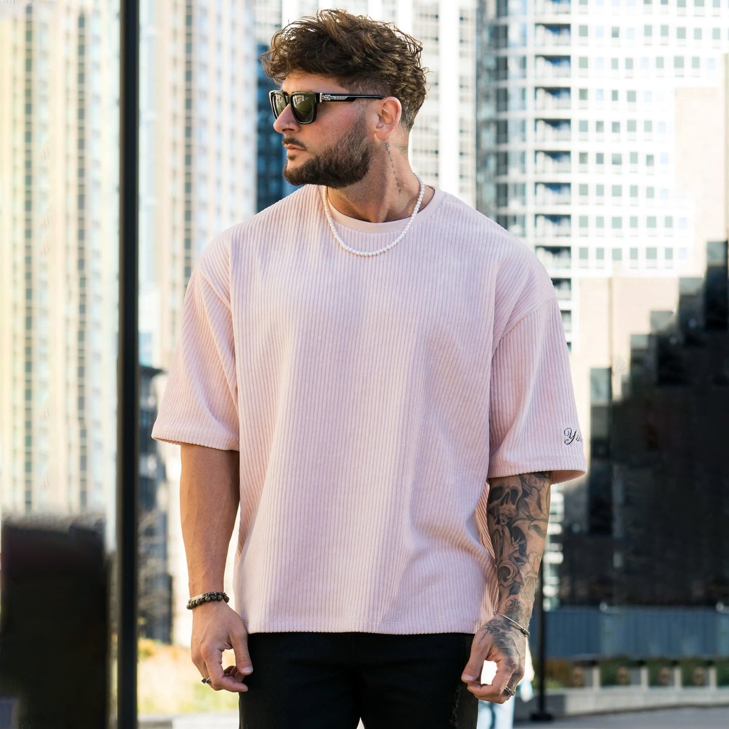 Oversize premium men Loose Short Sleeve