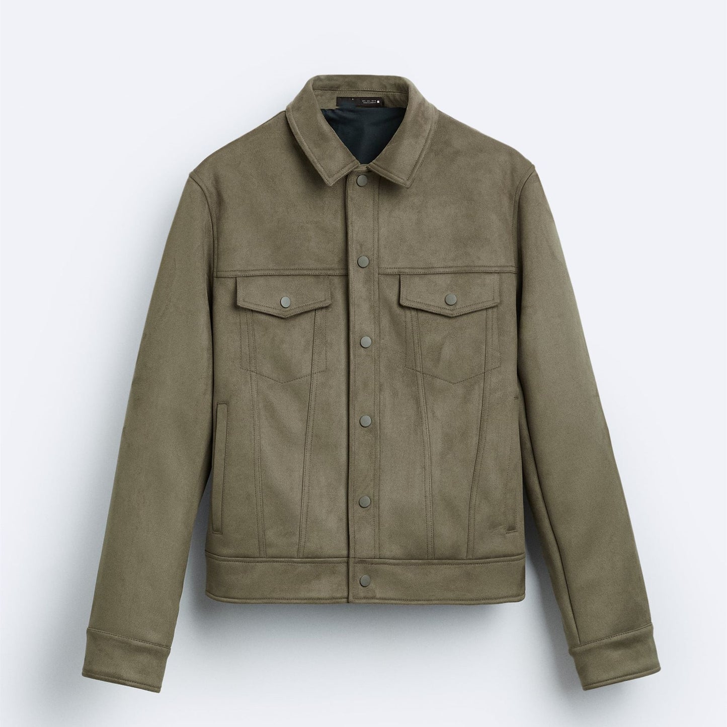 Slim Fit | Minimal Suede Trucker Jacket