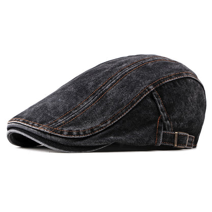 Washed Denim | Beret Cap