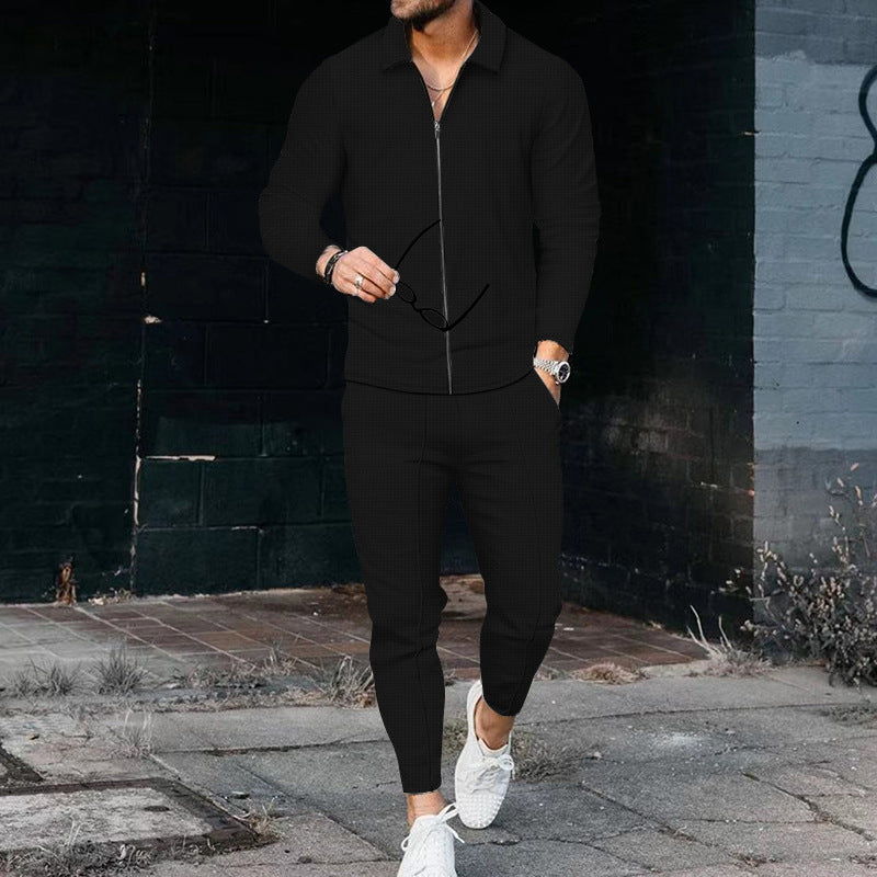 Men’s Zip-Up Premium Tracksuit Set | Long Sleeve