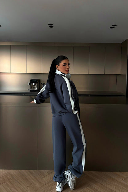 Stiped Lounge Set | Cardigan & Pants