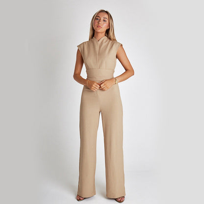 Elegant Sleeveless Wide-Leg Dress | Summer Edition