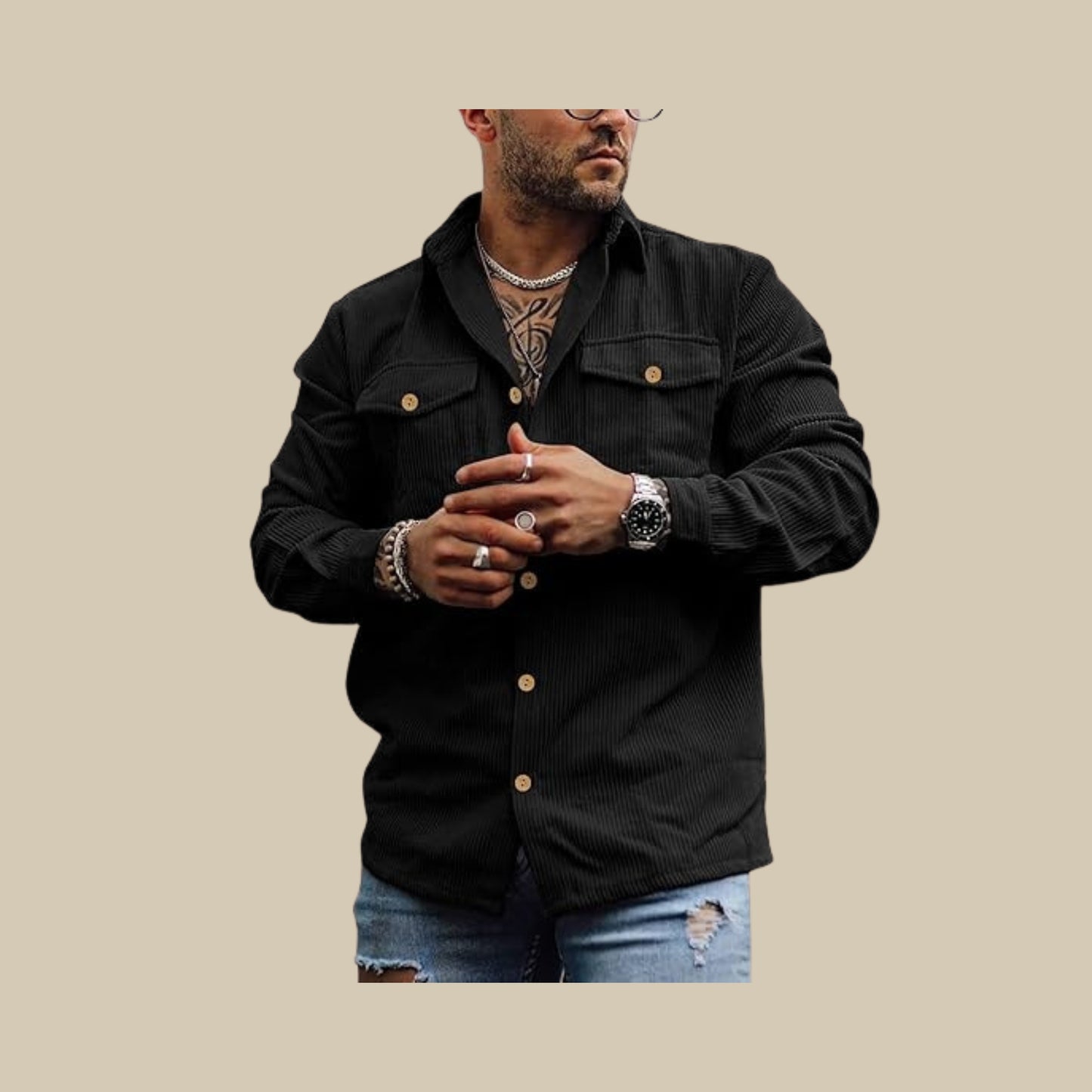 Men’s Corduroy Button-Up | Shirt Jacket