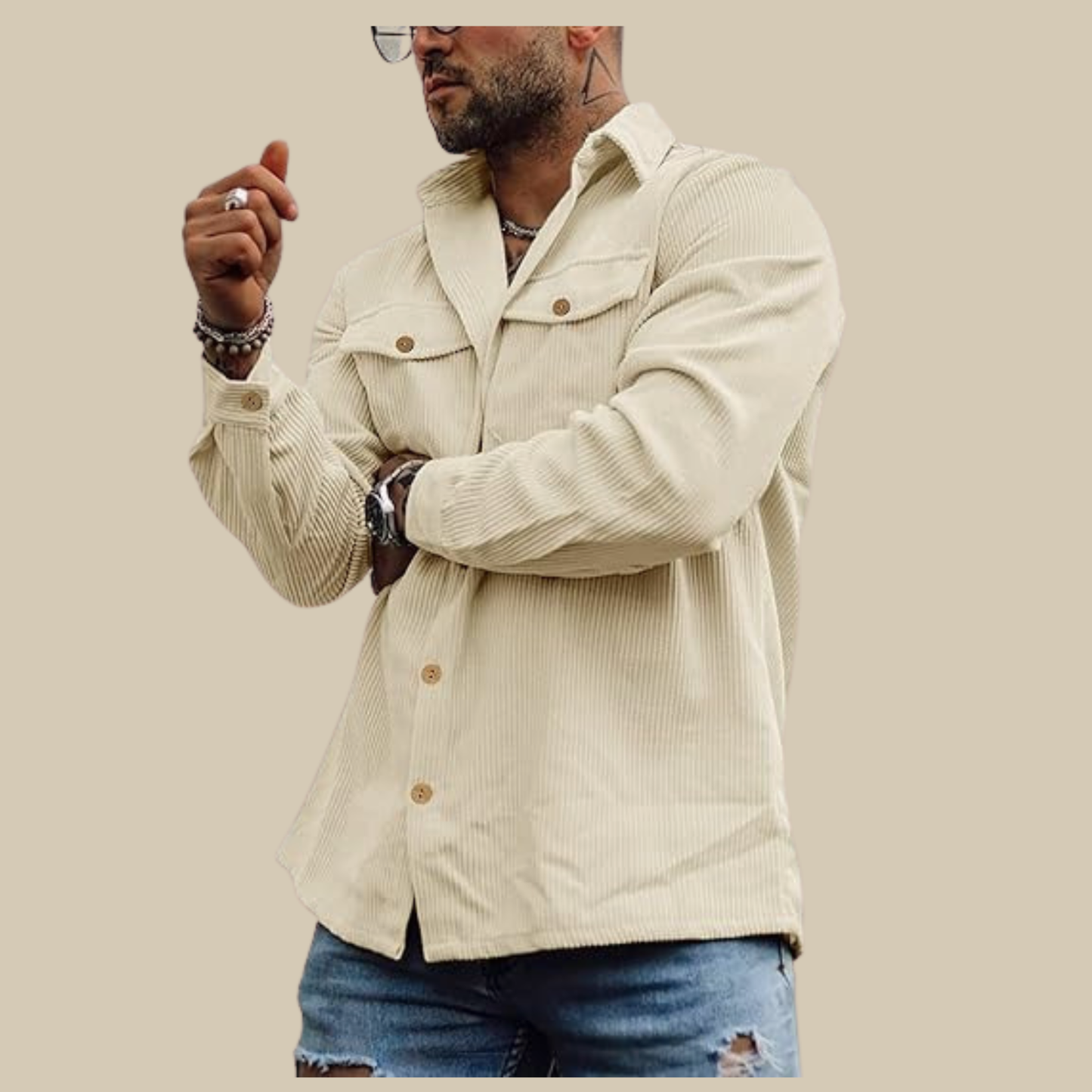 Men’s Corduroy Button-Up | Shirt Jacket