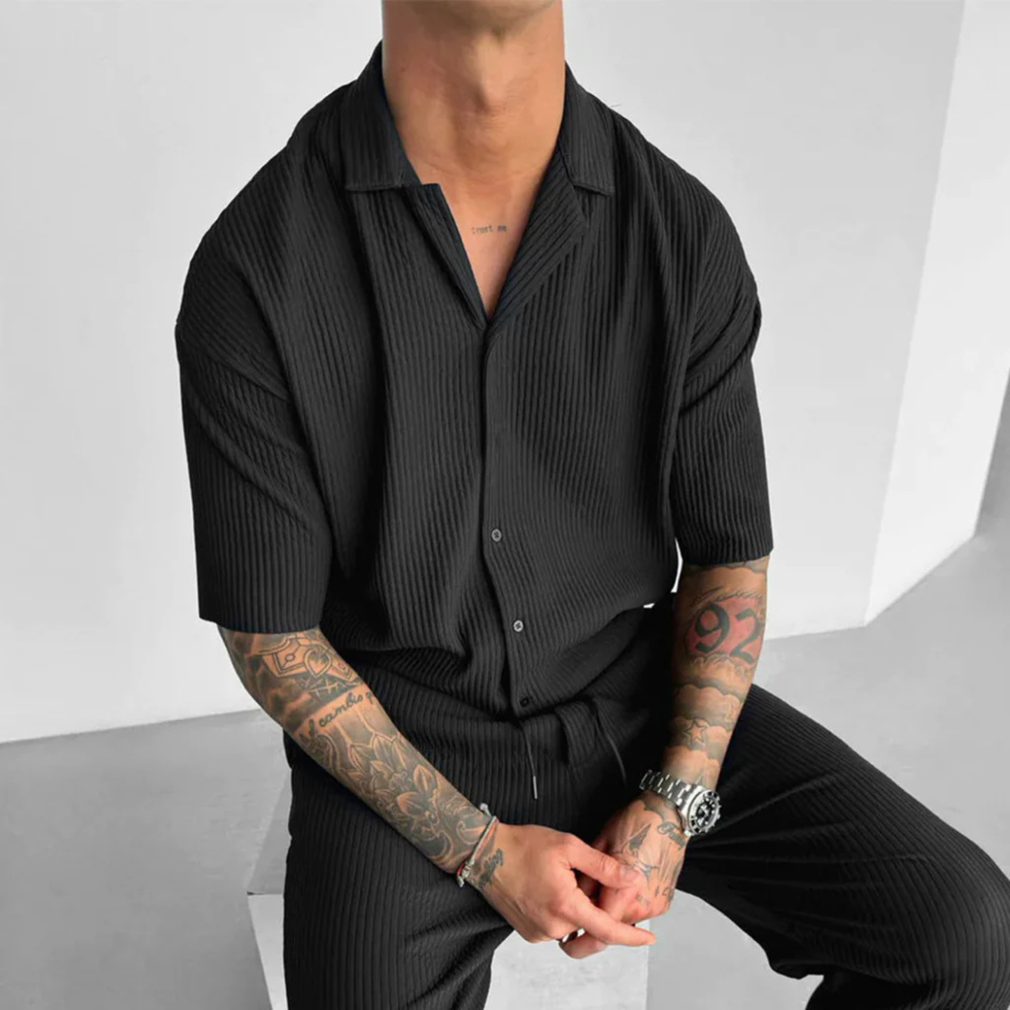 Men’s Lightweight Open-Front Shirt