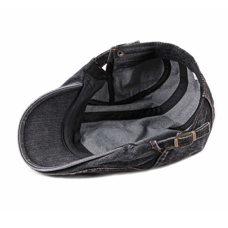 Washed Denim | Beret Cap