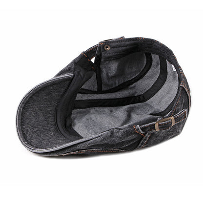 Washed Denim | Beret Cap