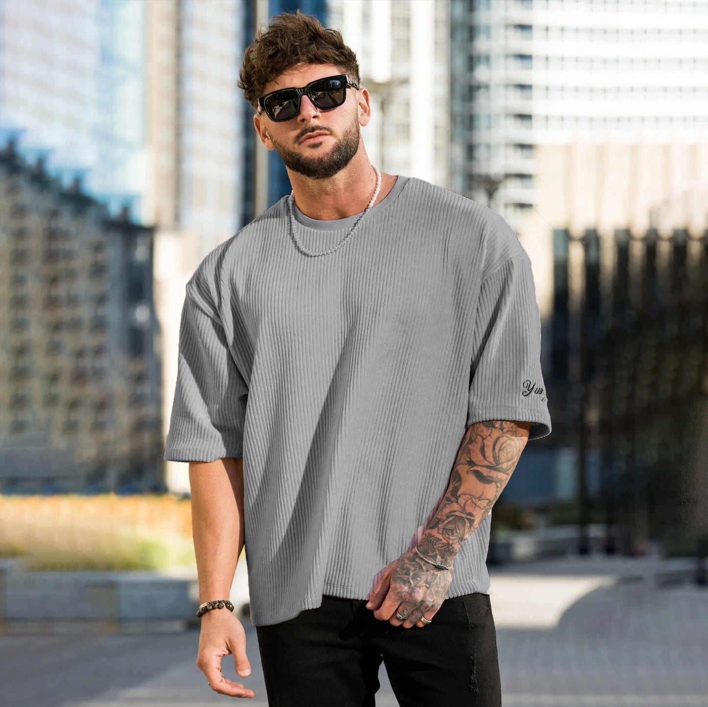 Oversize premium men Loose Short Sleeve