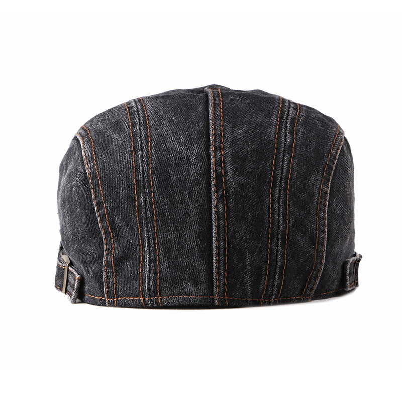 Washed Denim | Beret Cap