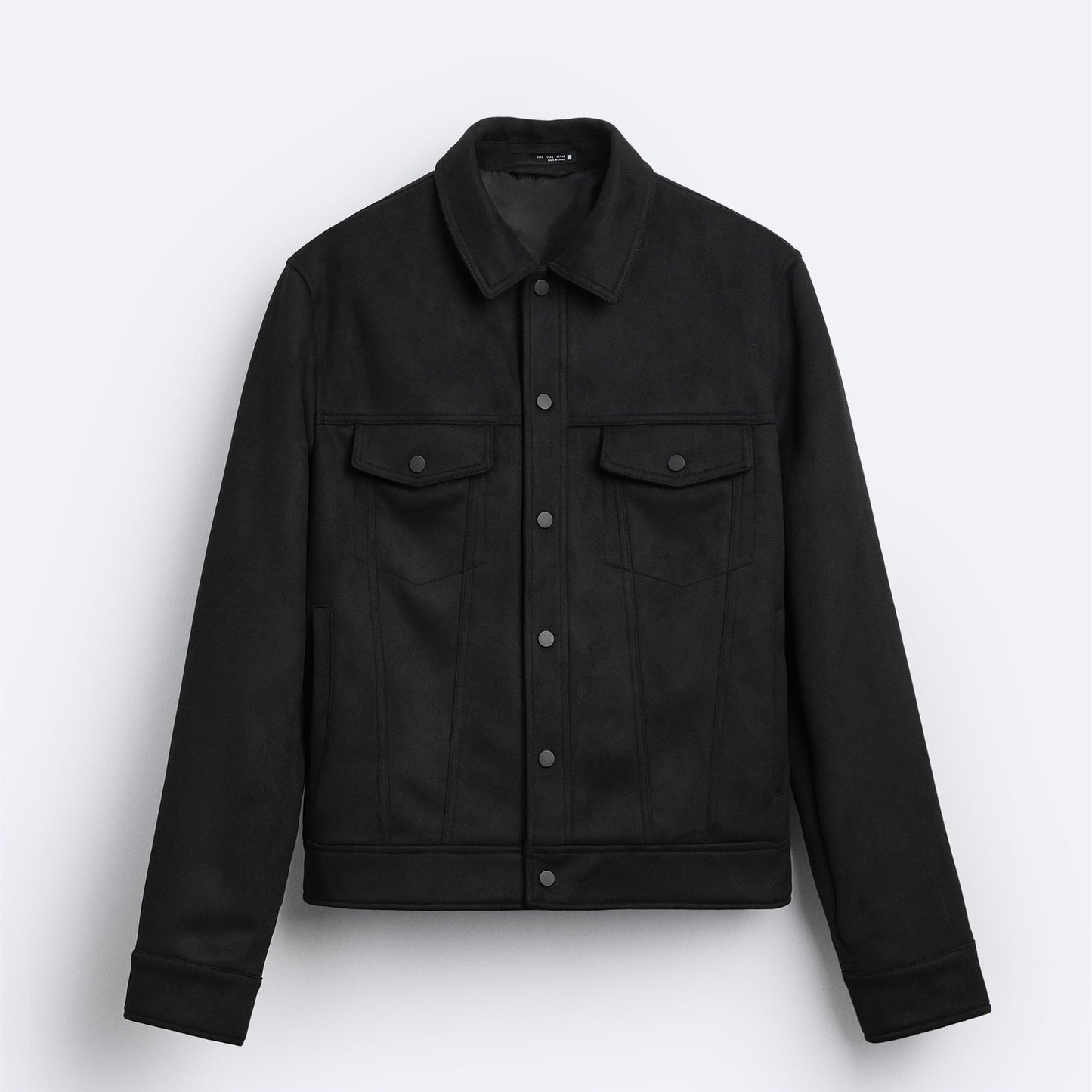 Slim Fit | Minimal Suede Trucker Jacket